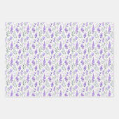 Elegant Lavender Floral Geschenkpapier Set (Vorderseite 2)