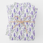 Elegant Lavender Floral Geschenkpapier Set (Beispiel)