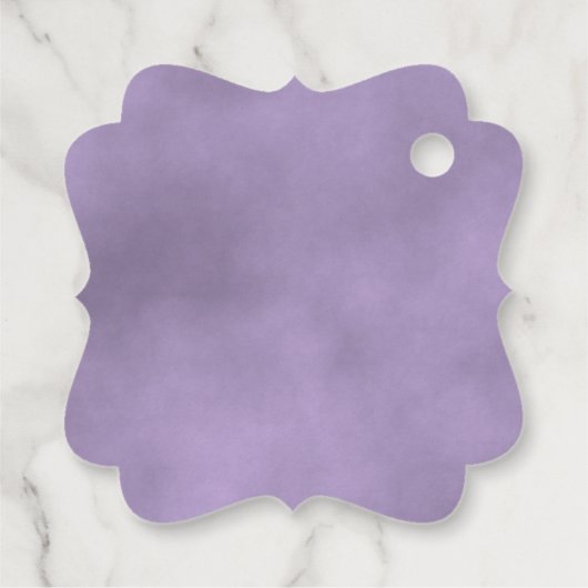 Elegant Lavender Lila Rose Hochzeit Vielen Dank Geschenkanhänger (Rückseite)