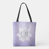 Elegant Lavender Lotus OM Tasche (Rückseite)