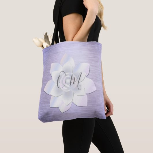 Elegant Lavender Lotus OM Tasche (Von Nahem)