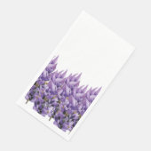 Elegant Lavender Monogram Serviette (Ecke)