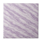 Elegant Lavender Purple Marble - Luxurious Swirl Fliese (Vorderseite)