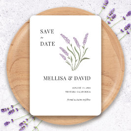 Elegant Lavender Save the Date Einladung