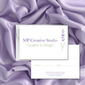 Elegant Lavender Sprig Botanical Design