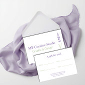 Elegant Lavender Sprig Botanical Design