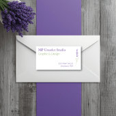 Elegant Lavender Sprig Botanical Design Adressaufkleber