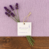 Elegant Lavender Sprig Botanical Design Hang Tag Geschenkanhänger