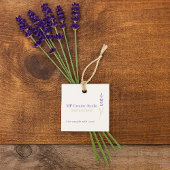 Elegant Lavender Sprig Botanical Design Hang Tag Geschenkanhänger