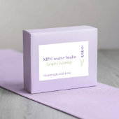 Elegant Lavender Sprig Botanical Design Lebensmitteletikett