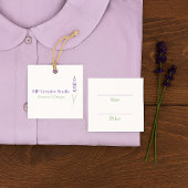 Elegant Lavender Sprig Botanical Design Price Tag Geschenkanhänger