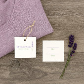 Elegant Lavender Sprig Botanical Design Price Tag Geschenkanhänger