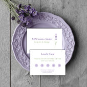 Elegant Lavender Sprig Botanical Design Treuekarte