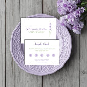 Elegant Lavender Sprig Botanical Design Treuekarte