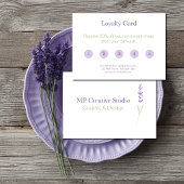 Elegant Lavender Sprig Botanical Design Treuekarte