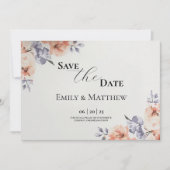 Elegant Lavender Watercolor Wedding Save The Date (Vorderseite)