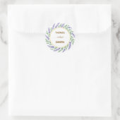 Elegant Lavender Watercolor Wedding Sticker (Tasche)