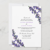 Elegant Lavender Wedding Einladung (Vorderseite)