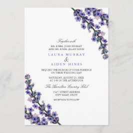 Elegant Lavender Wedding Einladung