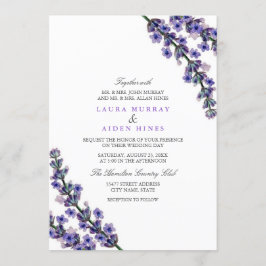 Elegant Lavender Wedding Einladung