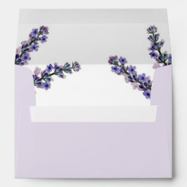 Elegant Lavender Wedding Envelope