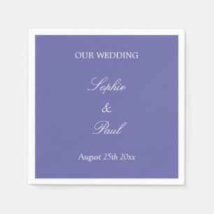 Elegant Lavender Wedding Napkins Serviette