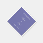 Elegant Lavender Wedding Napkins Serviette (Ecke)