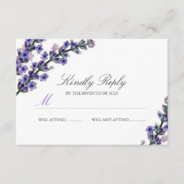 Elegant Lavender Wedding RSVP