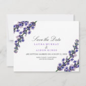 Elegant Lavender Wedding speichern das Datum Save The Date (Vorderseite)