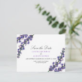 Elegant Lavender Wedding speichern das Datum Save The Date (Stehend Vorderseite)