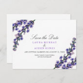 Elegant Lavender Wedding speichern das Datum Save The Date (Vorne/Hinten)