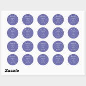 Elegant Lavender Wedding Vielen Dank Sticker (Blatt)