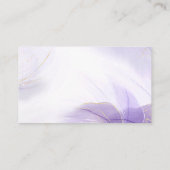 Elegant Lavender Wedding Website Beipackkarte Platzkarte (Rückseite)