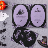 Elegant Lavender Witchy Halloween Invitation Einladung
