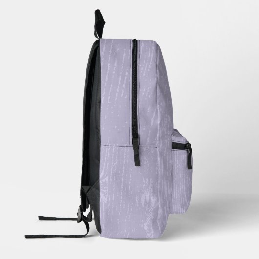 Elegant Lavender Wood Grain Bedruckter Rucksack (Links)