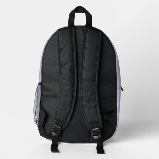 Elegant Lavender Wood Grain Bedruckter Rucksack (Rückseite)