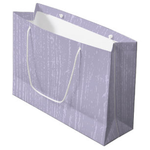 Elegant Lavender Wood Grain Große Geschenktüte