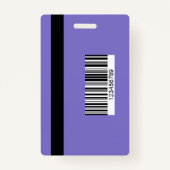 Elegant Lavender Work Office Identification ID Ausweis (Rückseite)