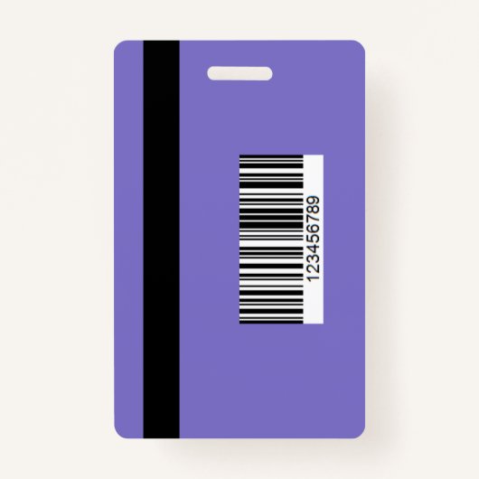 Elegant Lavender Work Office Identification ID Ausweis (Rückseite)