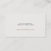 Elegant Lawyer Brown Suede Look Visitenkarte (Rückseite)