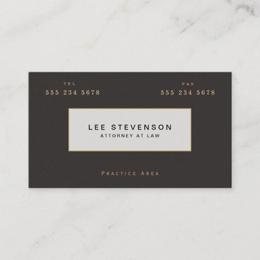 Elegant Lawyer Brown Suede Look Visitenkarte (Vorderseite)