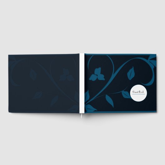 Elegant Leaf Gästebuch (Voll)