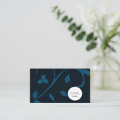 Elegant Leaf Visitenkarte (Stehend Vorderseite)