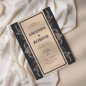 Elegant Leaf Wedding Einladung