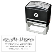 Elegant Leafy Botanical Permastempel (Beispiel)