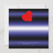 Elegant Leather Pride Wedding Save The Date (Rückseite)