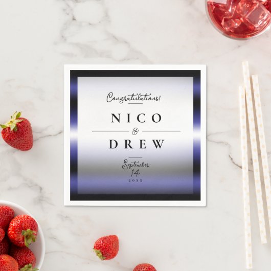 Elegant Leather Pride Wedding Serviette (Beispiel)