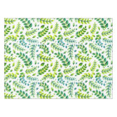 Elegant Leaves Green Lemon Turquoise Tischdecke (Vorderseite (Horizontal))