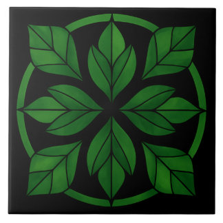 Elegant Leaves Pattern Ceramic Tile Fliese