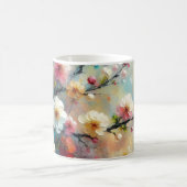 Elegant & lebhaft floral - Blütenfarbig blühen Kaffeetasse (Mittel)
